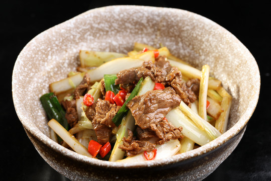 白菜梗炒黃牛肉