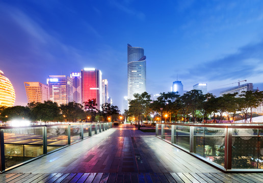 杭州钱江新城夜景