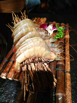 烤海虾基围虾
