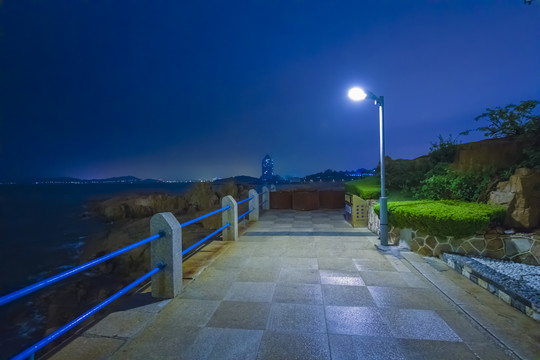 青岛海滨夜景