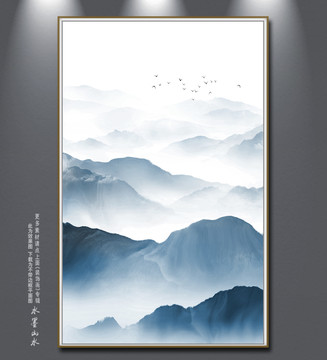 豎幅山水畫