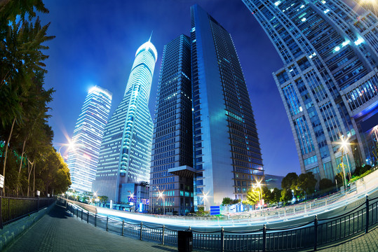 上海现代城市夜景