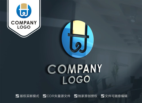 WH字母標(biāo)志HW字母標(biāo)志