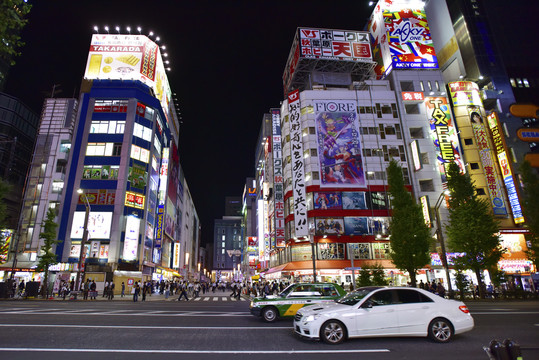 日本东京的秋叶原夜景