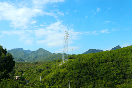 山峰景色