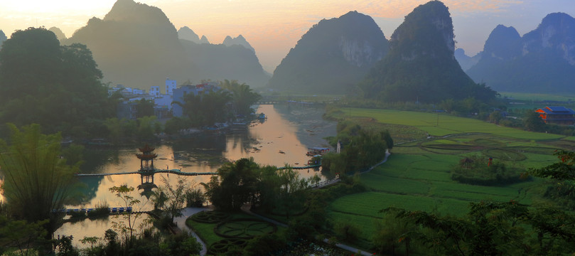 水墨江南风景