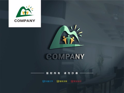登山團(tuán)隊(duì)拓展LOGO