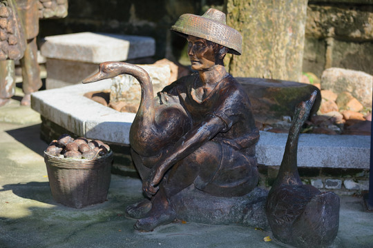 岭南文化雕塑