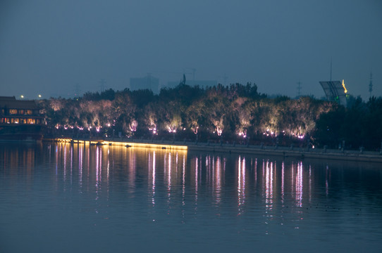 运河广场夜景