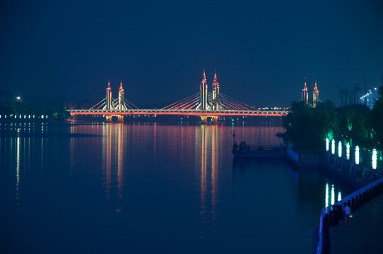 玉带河桥夜景