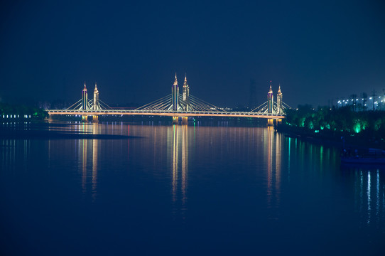 玉带河桥夜景