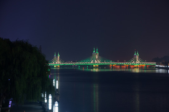 玉带河桥夜景