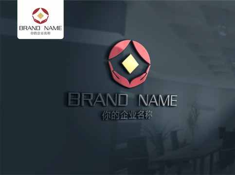 紅金手財務(wù)投資標志LOGO