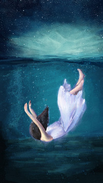原創(chuàng)插畫海底