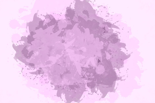 粉紫色水彩