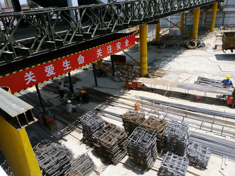 城市道路施工现场