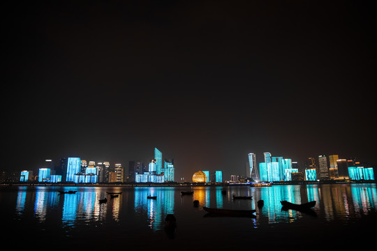 杭州钱江新城夜景