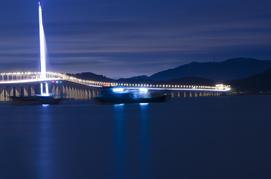 深圳湾大桥夜景