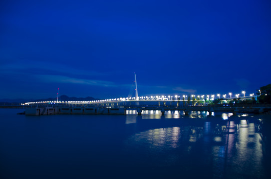 深圳湾大桥夜景