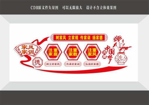 家訓(xùn)家風(fēng)展板