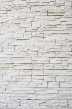 白色文化石墙壁