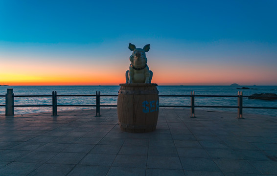 海边日出