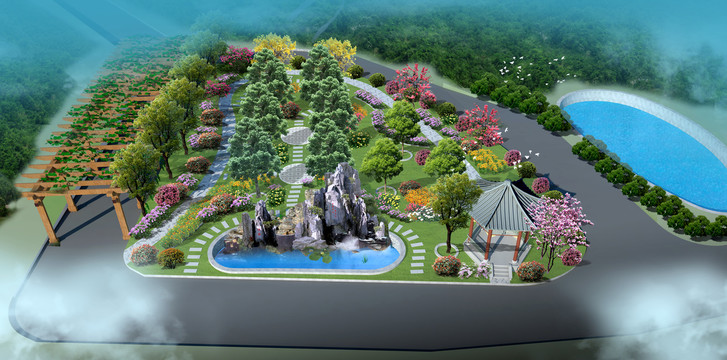 公園設(shè)計案例效果圖