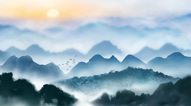 水墨山水