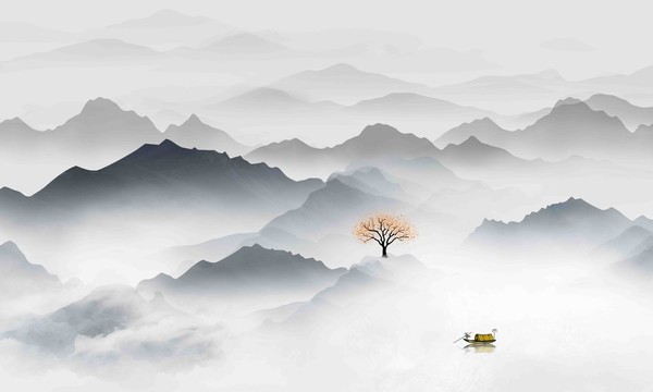 新中式山水畫