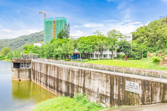 汕头大学水库湖畔风光