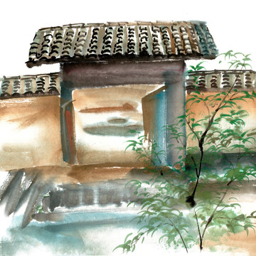 農(nóng)村老房子屋檐