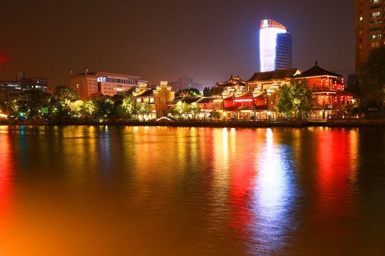 杭州京杭大运河夜景