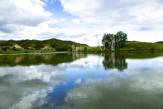 草原湖泊