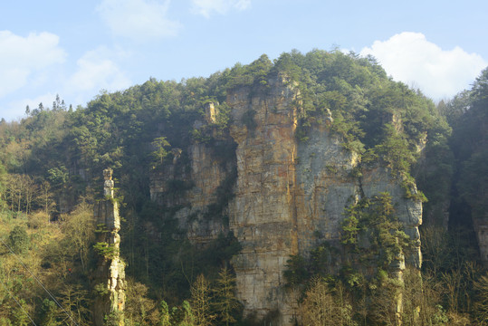 张家界杨家界的高山绝壁