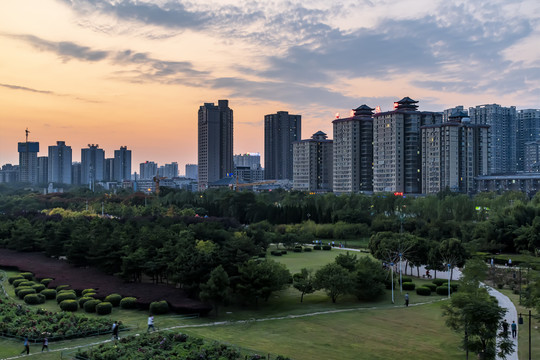 咸阳城市风光