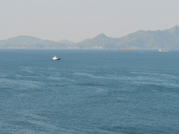 海上船别墅海景