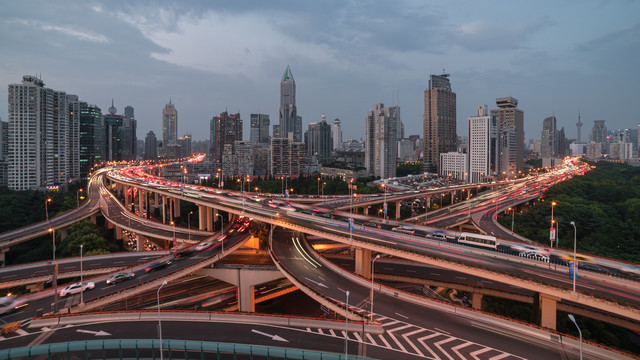 立交桥夜景