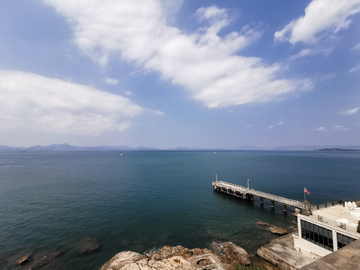 码头海口大海天空海湾深圳大鹏