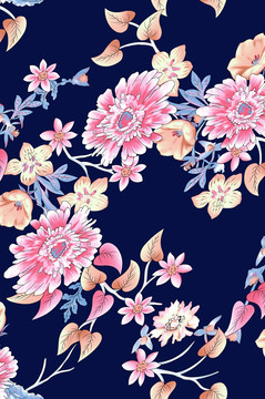 印花設(shè)計(jì)圖花朵