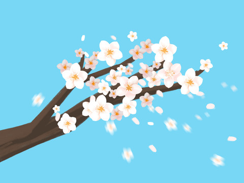 花瓣飛舞