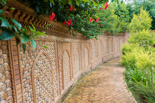 新疆风格砖墙