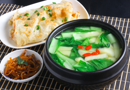 小白菜土豆條湯