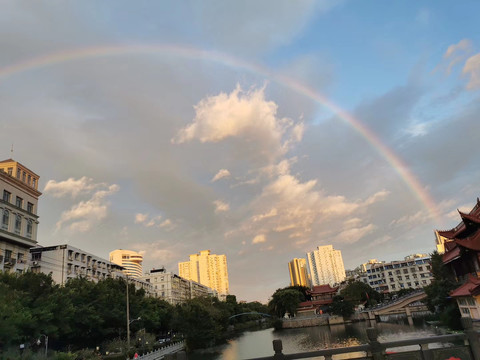 天空中的彩虹