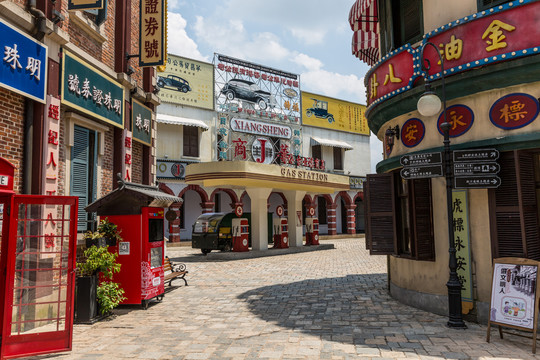 香港老街店铺