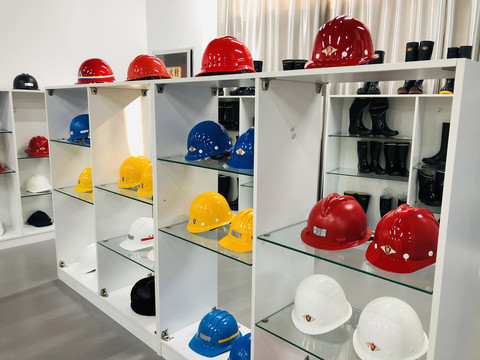 工业消防用品展示安全帽