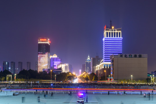 唐山火车站夜景