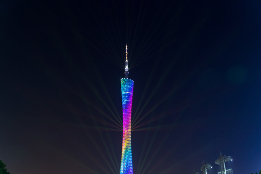 广州塔灯光夜景