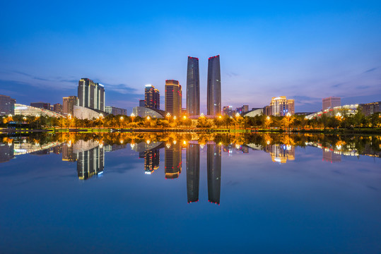 成都金融城夜景