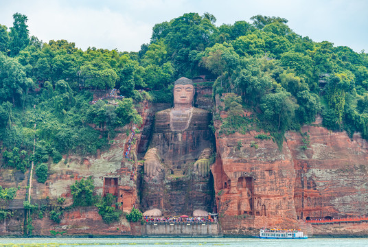 乐山大佛景区风光