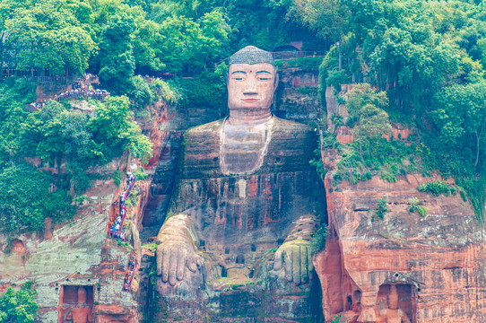 乐山大佛景区风光